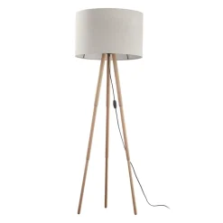 Lampa Podłogowa TOKYO Sosna Beżowy Abażur 1xE27 148cm * TK Lighting New