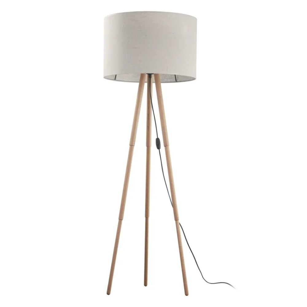 Lampa Podłogowa TOKYO Sosna Beżowy Abażur 1xE27 148cm * TK Lighting New