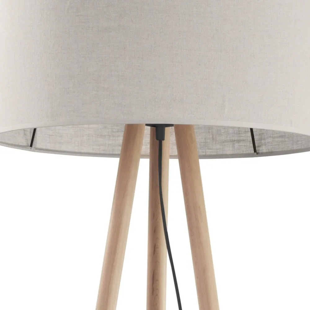 Lampa Podłogowa TOKYO Sosna Beżowy Abażur 1xE27 148cm * TK Lighting New