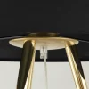 Lampa Podłogowa UMBERTO Trójnóg Złoty Czarny Abażur 1xE27 155cm * TK Lighting Best