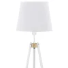 Lampa Podłogowa VAIO Brązowy Biały Abażur 1xE27 156cm * TK Lighting Sale