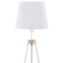 Lampa Podłogowa VAIO Brązowy Biały Abażur 1xE27 156cm * TK Lighting Sale