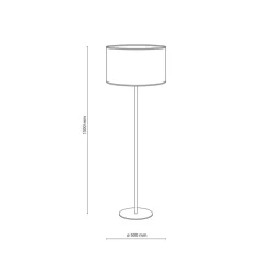 Lampa podłogowa VELLUM czarna abażur melanżowy 1xE27 * TK Lighting