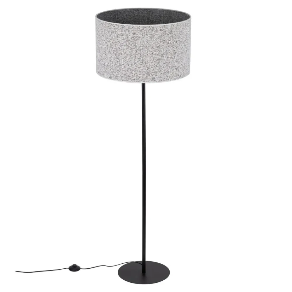 Lampa podłogowa VELLUM czarna abażur melanżowy 1xE27 * TK Lighting
