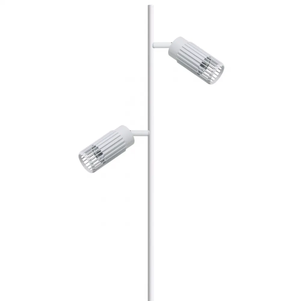 Lampa Podłogowa VERTICAL Regulowana Biały Metalowe Klosze 2xGU10 150cm * Eko-light