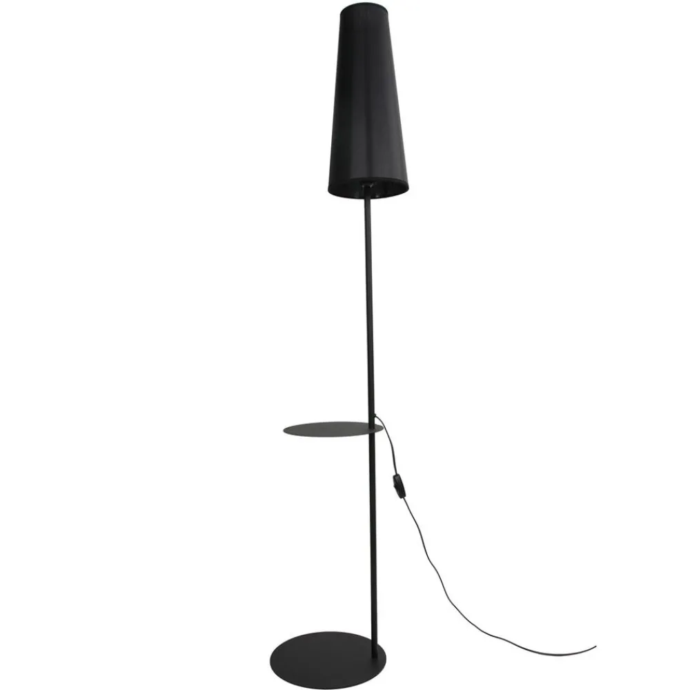 Lampa Podłogowa ZING Czarny Abażur 1xE27 170cm * TK Lighting New