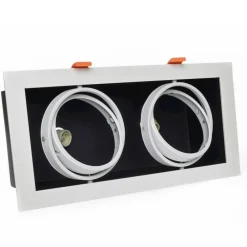 Lampa podtynkowa Plaza biała 2xGU10 * Eko-light Outlet