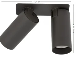 Lampa podtynkowa Spot FOURTY SURFACE grafitowa 2xGU10 * Nowodvorski Best