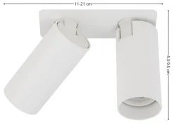 Lampa podtynkowa Spot FOURTY SURFACE biała 2xGU10 * Nowodvorski Best
