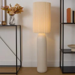 Lampa stojąca Kenan 122 cm beżowa * Atmosphera Clearance
