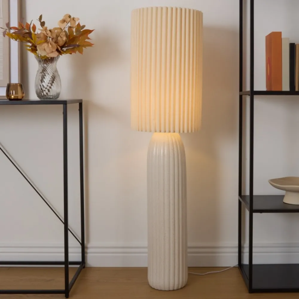 Lampa stojąca Kenan 122 cm beżowa * Atmosphera Clearance