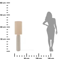 Lampa stojąca Kenan 122 cm beżowa * Atmosphera Clearance
