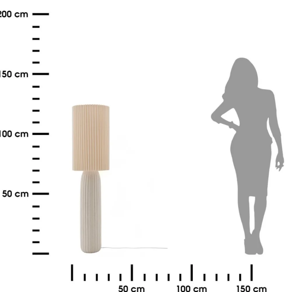 Lampa stojąca Kenan 122 cm beżowa * Atmosphera Clearance