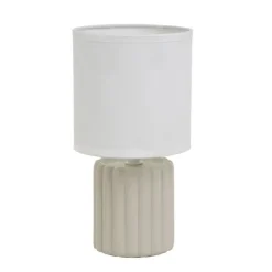Lampa stojąca na ceramicznej podstawie Taupe 24 cm * HowHomely Sale