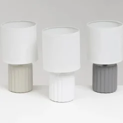 Lampa stojąca na ceramicznej podstawie Taupe 24 cm * HowHomely Sale