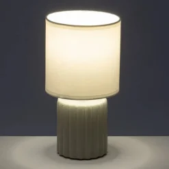 Lampa stojąca na ceramicznej podstawie Taupe 24 cm * HowHomely Sale