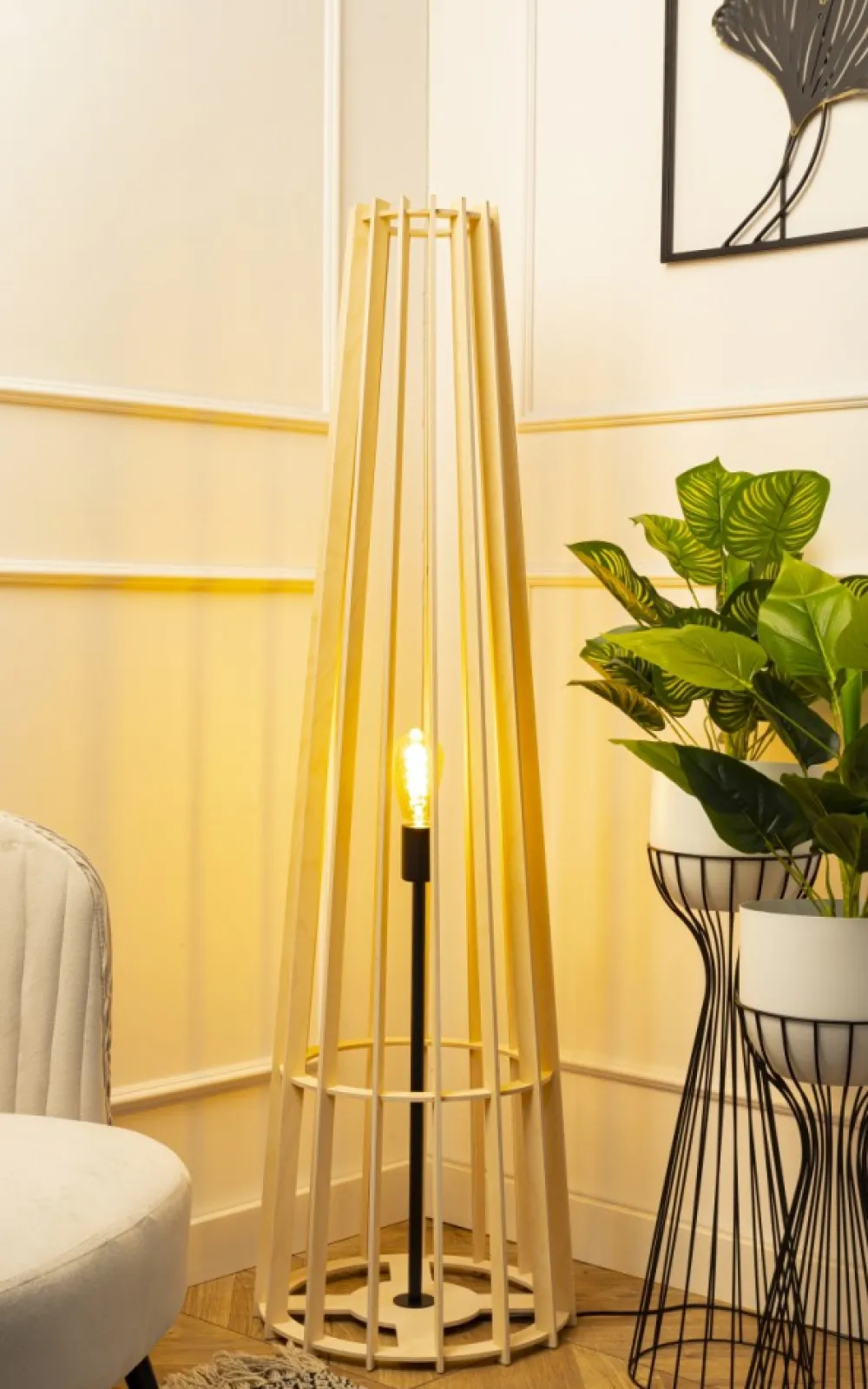 Lampa stojąca podłogowa 130 cm PLYWOOD * Luminex Clearance