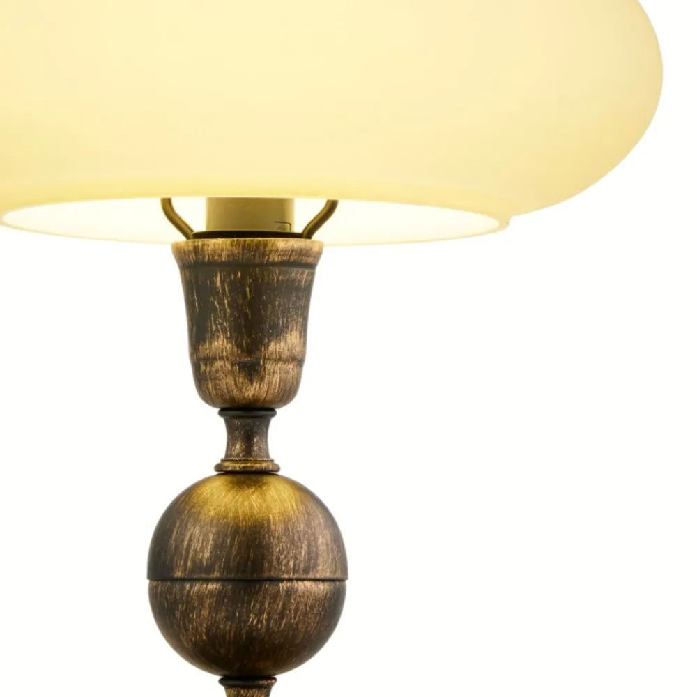 Lampa stołowa BOLERO złoty patynowany 1xE14 * Jupiter Discount
