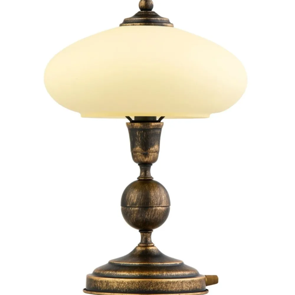Lampa stołowa BOLERO złoty patynowany 1xE14 * Jupiter Discount