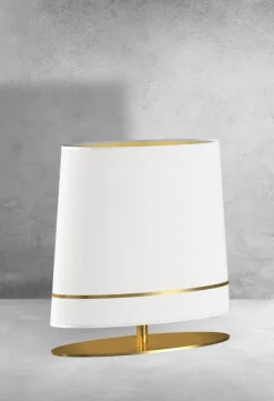 Lampa Stołowa BOOTES Złoty Biały Abażur 1xE27 50x52cm * Eko-light Hot
