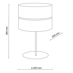 Lampa stołowa CALMA sabia beżowa 1xE27 * TK Lighting