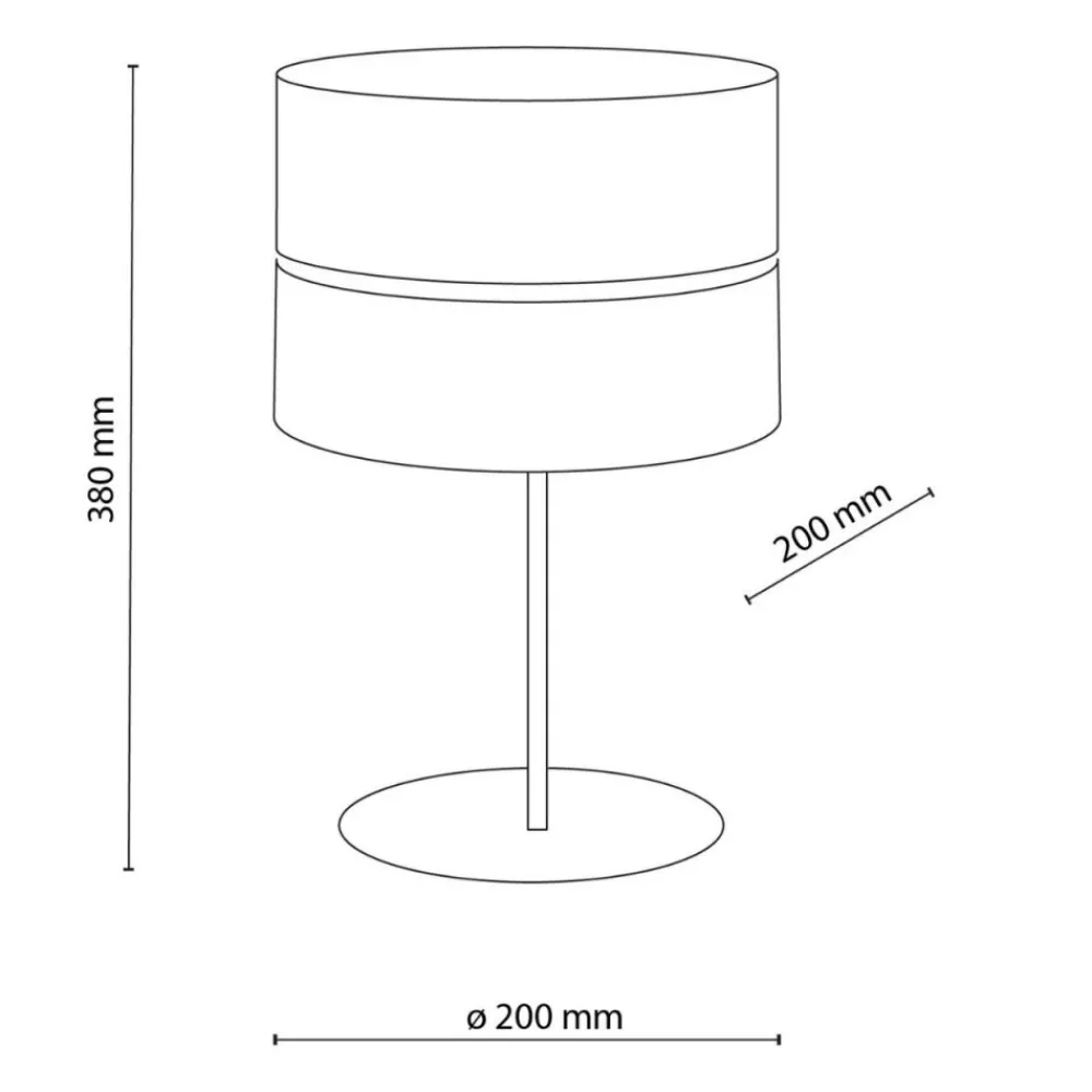 Lampa stołowa CALMA sabia beżowa 1xE27 * TK Lighting