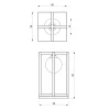 Lampa Stołowa DIEGO Czarny Szklany Klosz 1xE14 40cm * Eko-light New