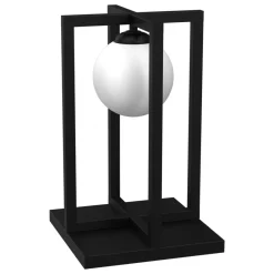 Lampa Stołowa DIEGO Czarny Szklany Klosz 1xE14 40cm * Eko-light New