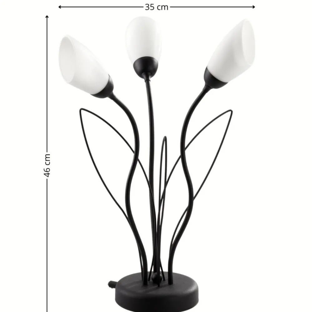 Lampa stołowa GLORIOSA czarny mat 3xG9 * Jupiter Best