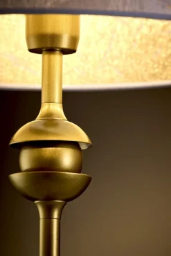 Lampa stołowa KASZMIR złota biały abażur 1xE27 * Jupiter Best