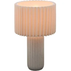 Lampa stołowa Kenan 43 cm beżowa * Atmosphera New