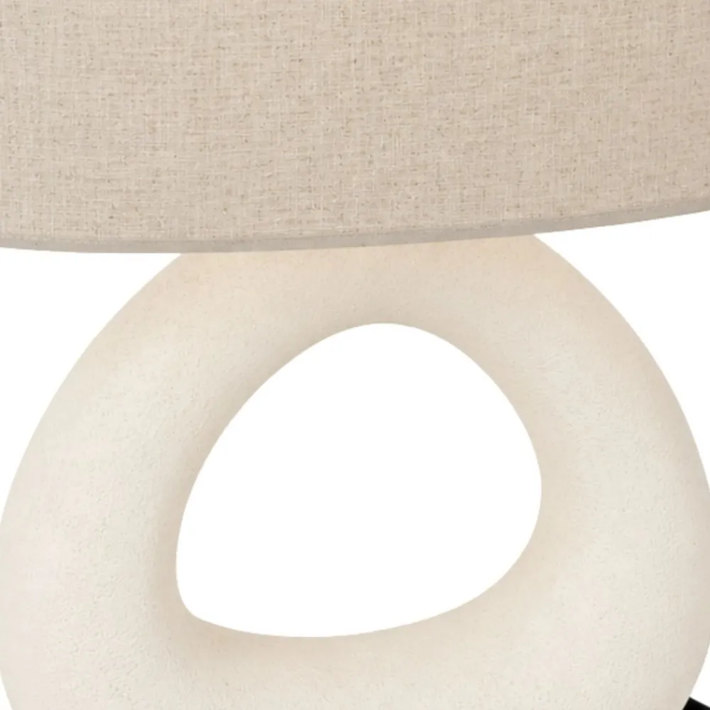 Lampa stołowa kremowa h33,5 cm * Hot