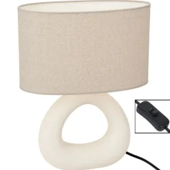 Lampa stołowa kremowa h33,5 cm * Hot