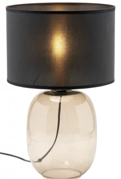 Lampa Stołowa MELODY Topaz Czarny Abażur 1xE27 48cm * TK Lighting New