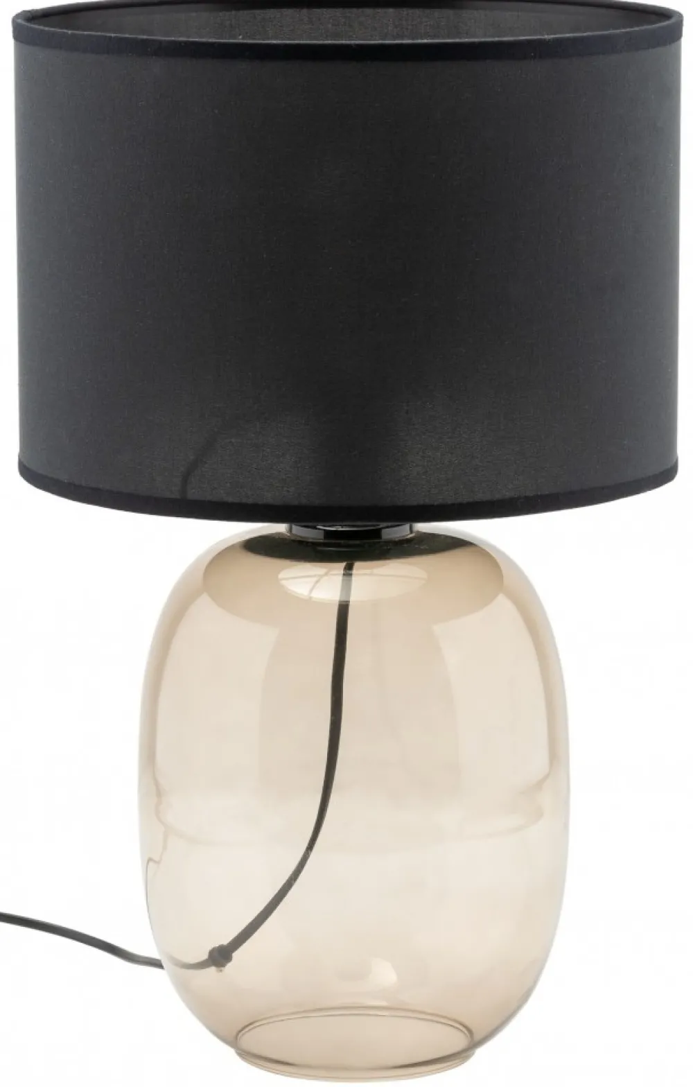 Lampa Stołowa MELODY Topaz Czarny Abażur 1xE27 48cm * TK Lighting New