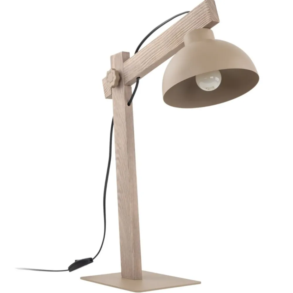 Lampa stołowa OSLO sabia beżowa 1xE27 * TK Lighting New