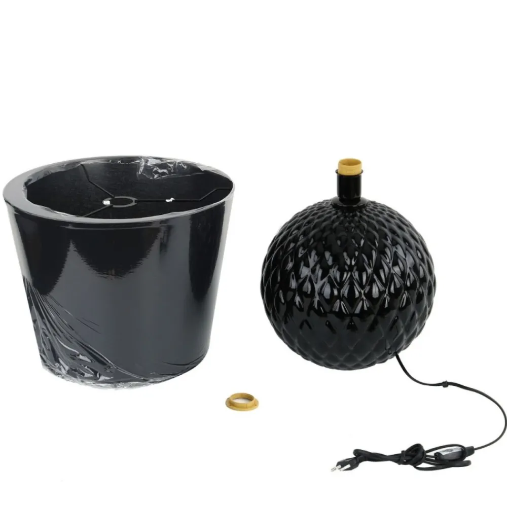Lampa stołowa SANTANA czarna 1xE27 * TK Lighting Discount