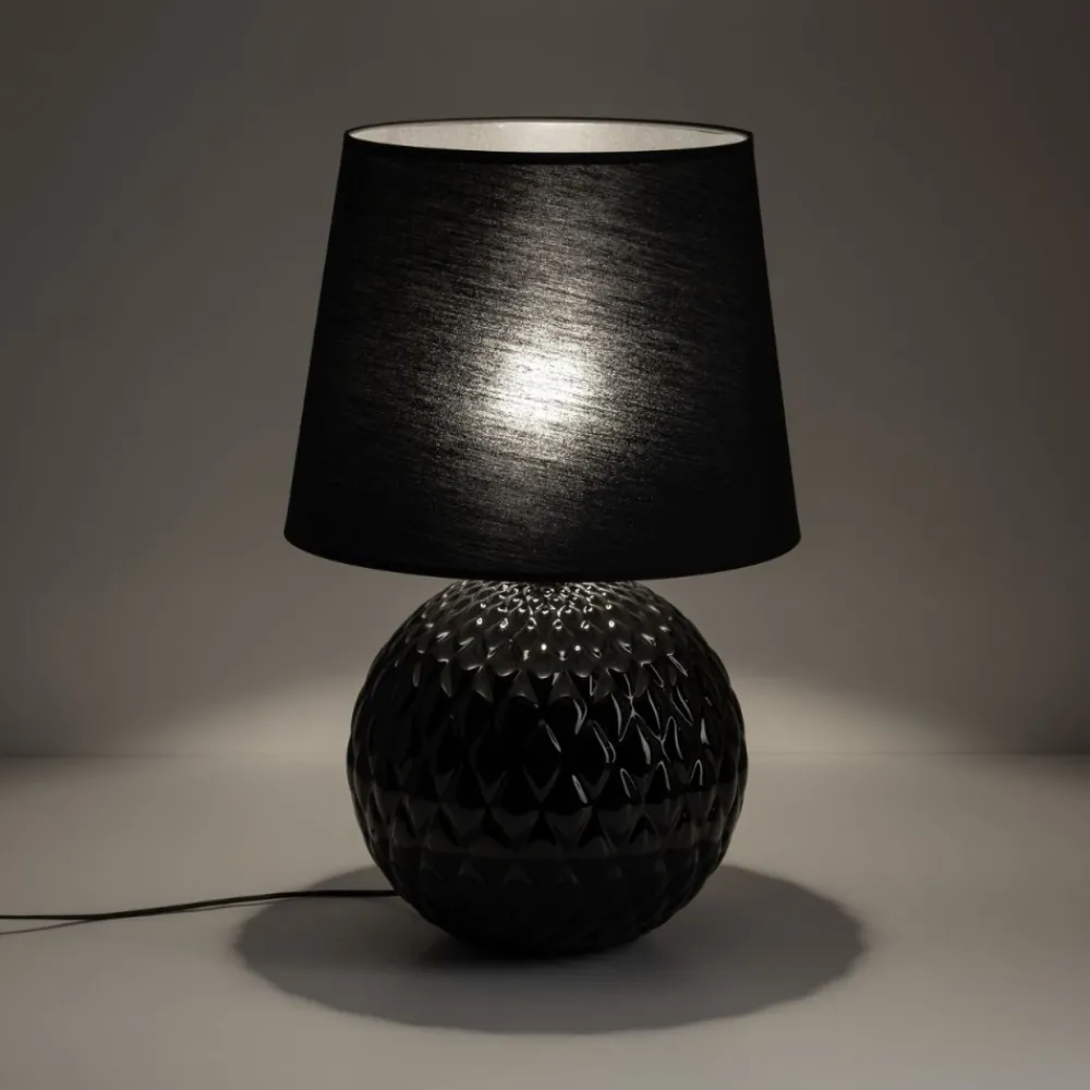 Lampa stołowa SANTANA czarna 1xE27 * TK Lighting Discount