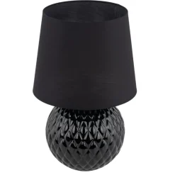 Lampa stołowa SANTANA czarna 1xE27 * TK Lighting Discount