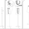 Lampa stołowa TRIFLE szara 1xG9 * Nowodvorski Sale