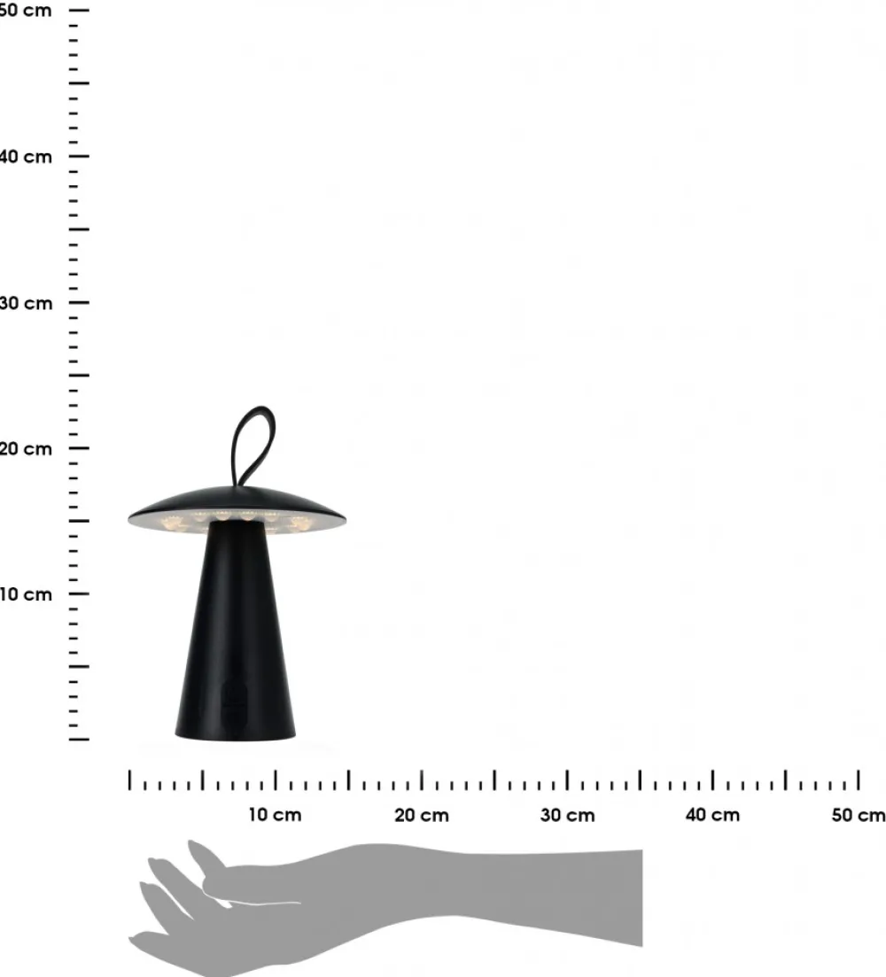 Lampa stołowa USB LED czarna 17 cm * H&S Decoration Clearance