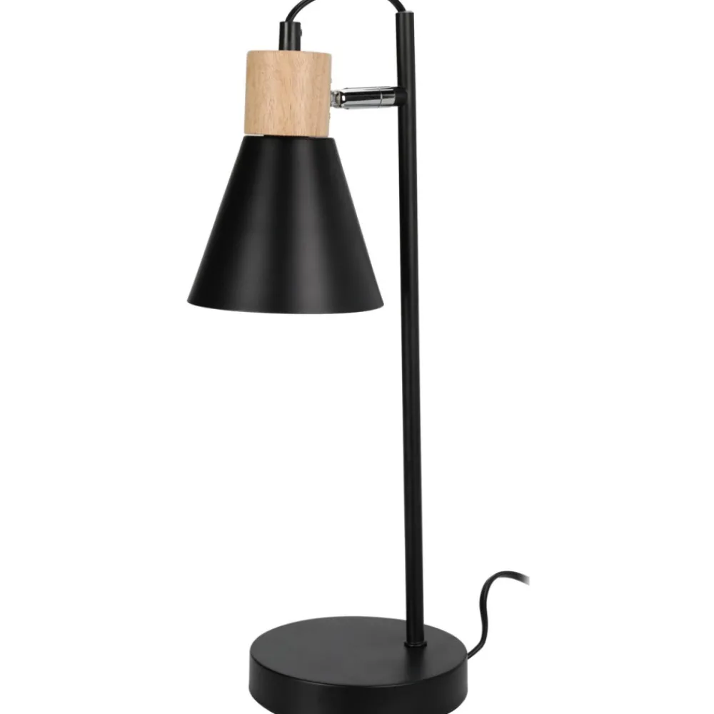 Lampa stołowa z ruchomym kloszem czarna 44 cm * H&S Decoration Outlet