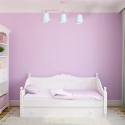 Lampa Sufitowa ALICE Różowy Abażury 3xE14 * Eko-light Online