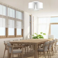 Lampa Sufitowa ARDEN Biały Abażur 3xE27 * Luminex Discount