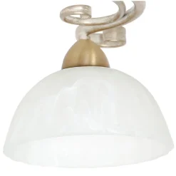 Lampa Sufitowa AURORA Kremowy Złoty Szklany Klosz 5xE27 * Luminex Best