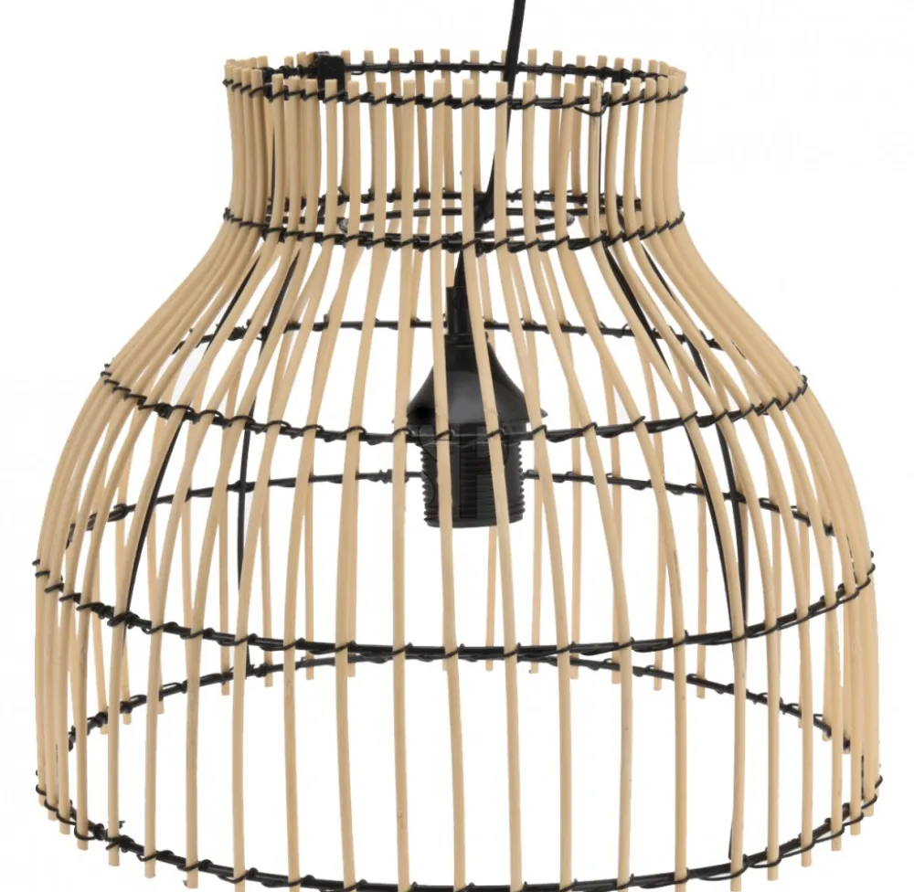 Lampa sufitowa bambus Natural 31x26 cm * H&S Decoration Discount