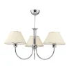 Lampa Sufitowa BEGAMO Srebrny Beżowy 3xE27 * Jupiter Discount