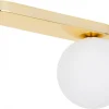 Lampa Sufitowa BIANCA Złoty Szklany Klosz 1xG9 * TK Lighting Online