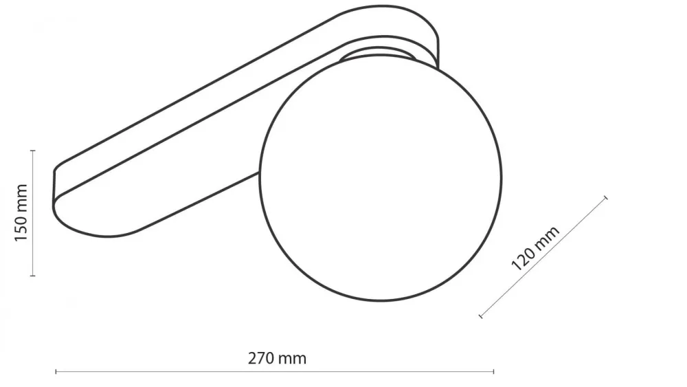 Lampa Sufitowa BIANCA Złoty Szklany Klosz 1xG9 * TK Lighting Online