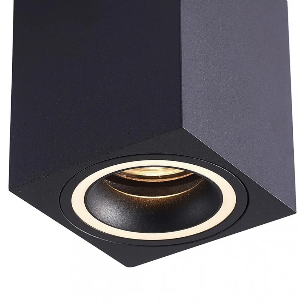 Lampa Sufitowa BIMA RING Czarmy 1xGU10 8cm * Eko-light Hot